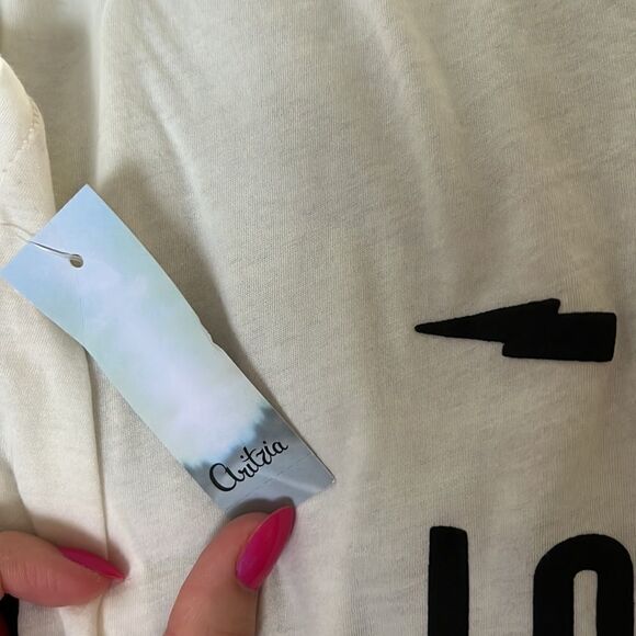 Aritzia Mercer off white short sleeve t-shirt size S - Picture 10 of 10